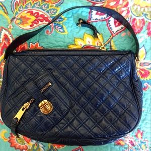 Marc Jacobs Hand Bag / Blue /100% Patent Leather